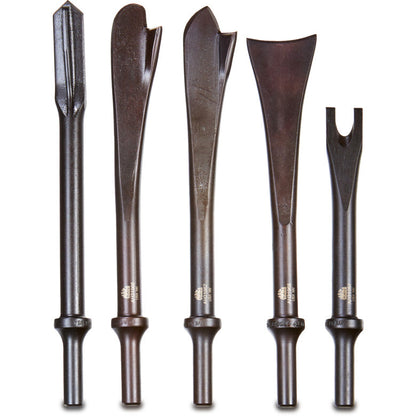 5-PC. .401 Shank Exhaust Air Hammer Bit Set