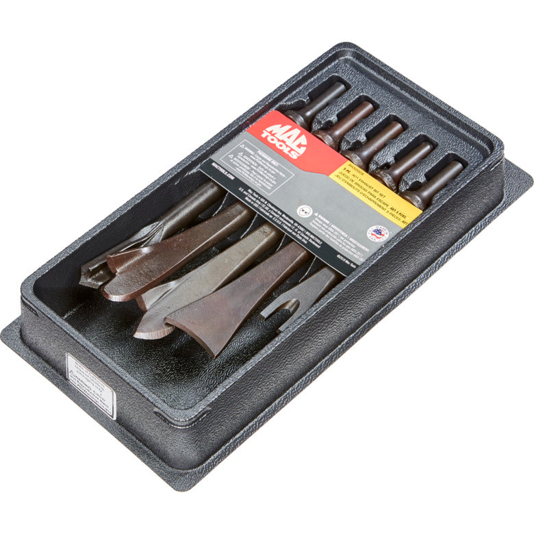 5-PC. .401 Shank Exhaust Air Hammer Bit Set
