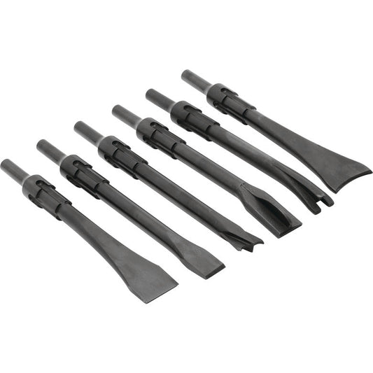 6-PC. Non-Turning .401 Shank Air Hammer Bit Set