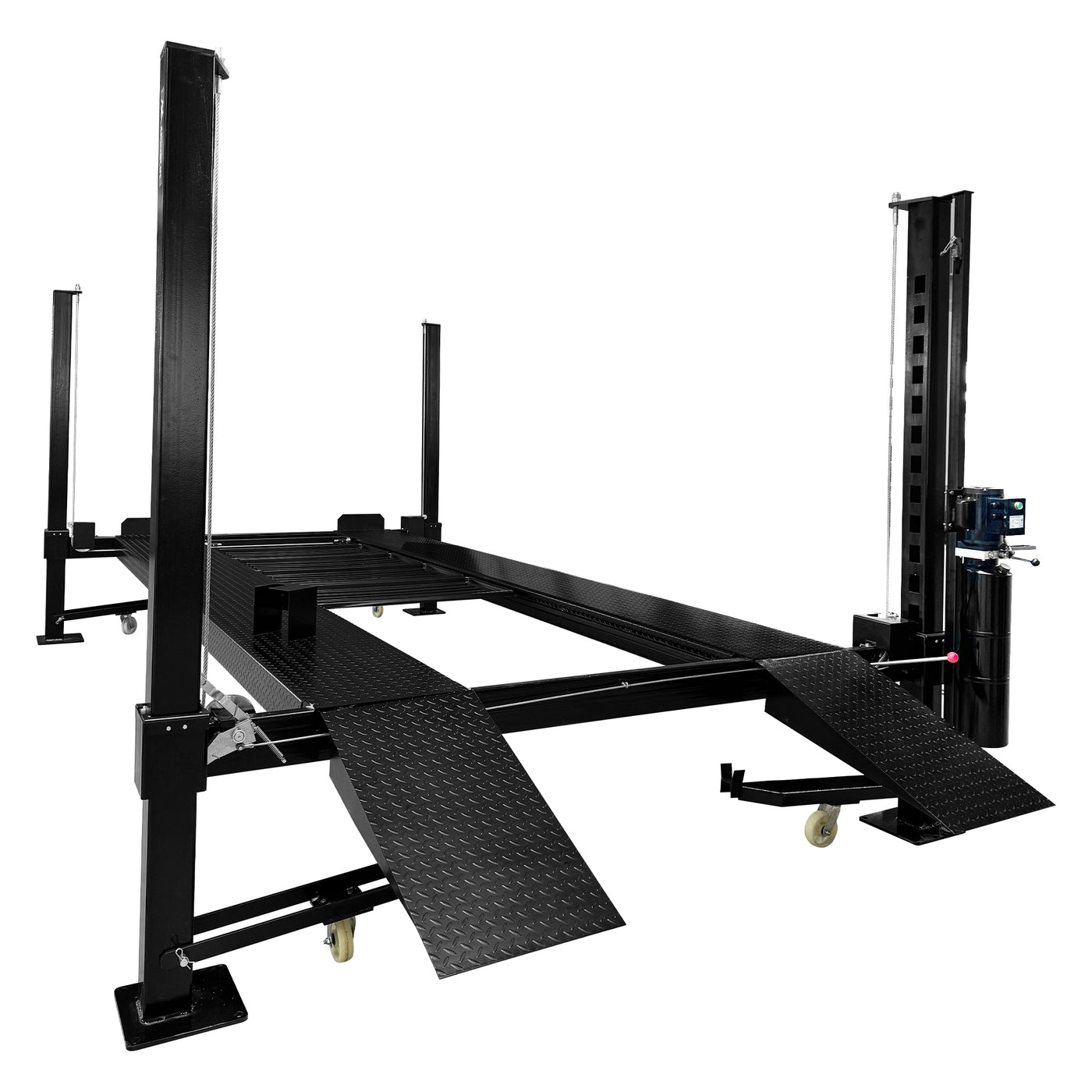 APlusLift 11,000LB 4-Post Portable Parking Storage Service Car Lift #HW-4P11S