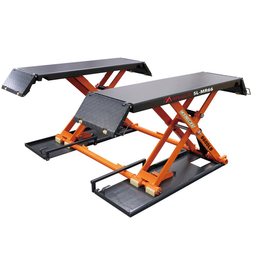 APlusLift 6,600LB Mid-Rise Scissor Lift, Electric Release SL-MR66