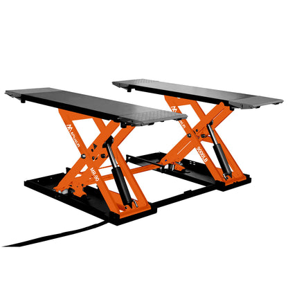 APlusLift 9,000LB Mid-Rise Scissor Lift, Electric Release SL-MR90XLT