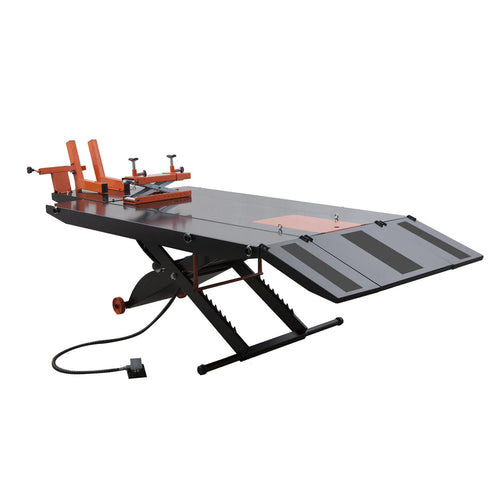 APlusLift 48" Wide 1500 lb Air Operated Lift Table for Motorcycles, ATV, #MT1500X