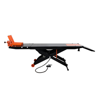 APlusLift 24" Wide 1500 lb Air Operated Lift Table for Motorcycles #MT1500