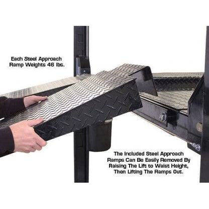 Atlas PRO8000 4 Post Lift + RJ35 Sliding Jacks Combo