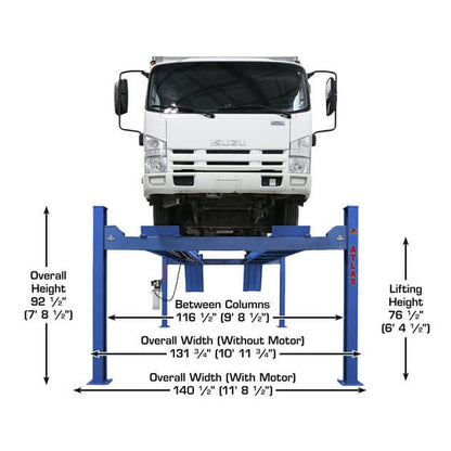 Atlas Platinum PVL14 4 Post Lift + RJ7000 & Alignment Kit ALI Certified Combo
