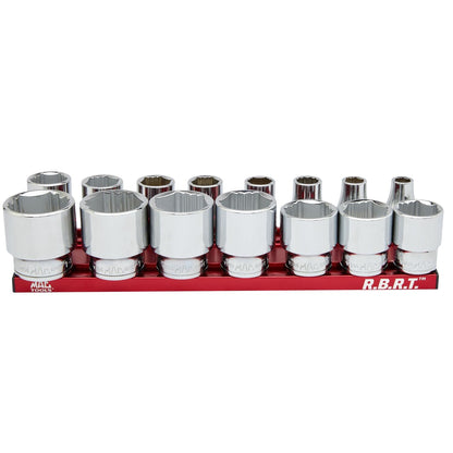 15-PC. 1/2" Drive Standard SAE R.B.R.T.™ Socket Set