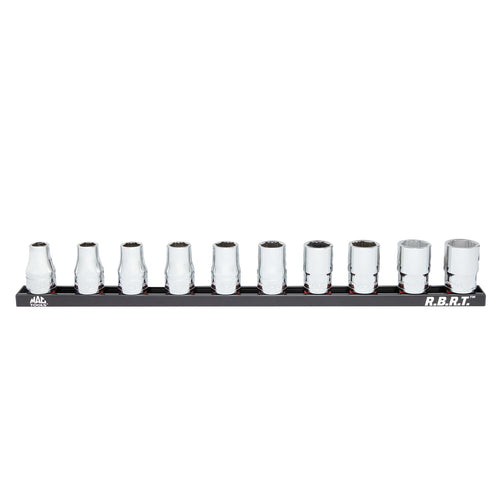 10-PC. 1/2" Drive Standard Metric R.B.R.T.™ Socket Set