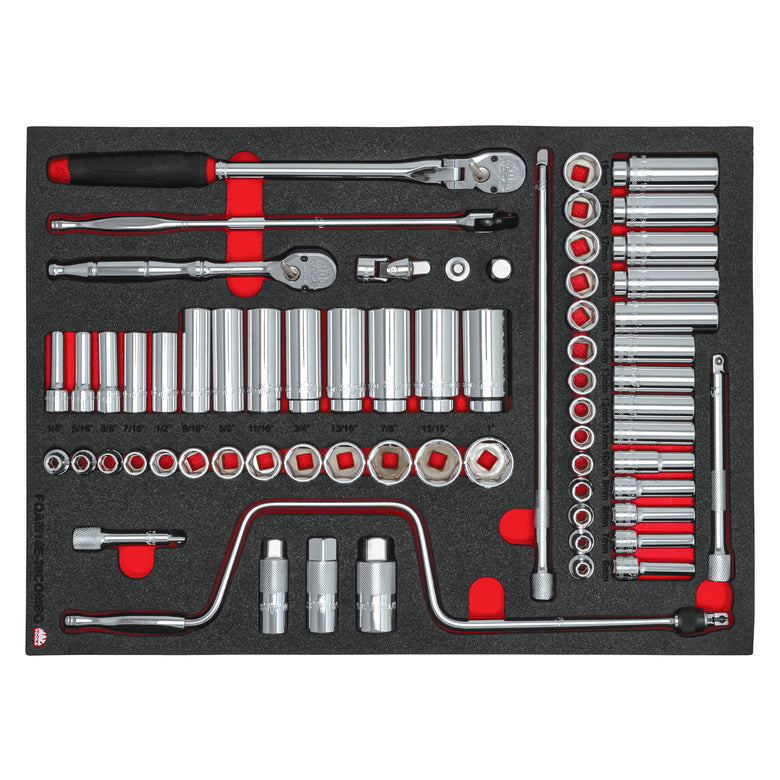 65-PC. 3/8" Drive Combination Foam Set