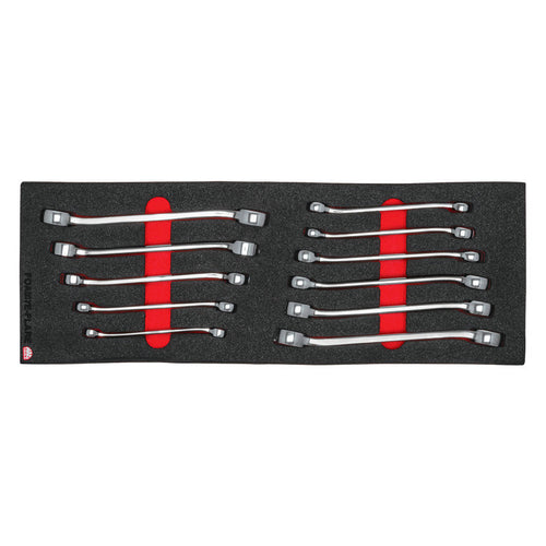 11-PC. Flare Nut Wrench Foam Set