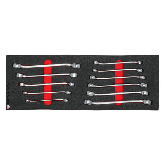 11-PC. Flare Nut Wrench Foam Set