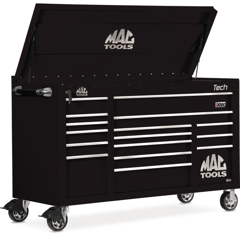 Tech™ Series 16-Drawer Drop Top Workstation - Galaxy Black