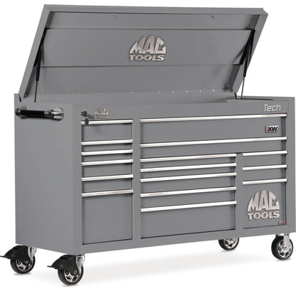 Tech™ Series 16-Drawer Drop Top Workstation - Carbon Gray