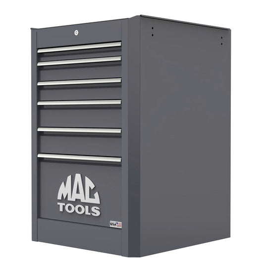Macsimizer® 6-Drawer Side Box with PowerTech™ Drawer - Carbon Gray