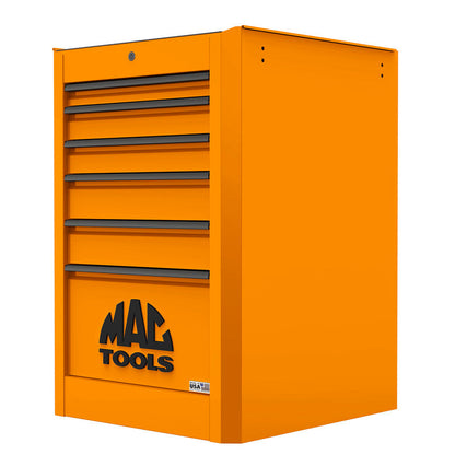 Macsimizer® 6-Drawer Side Box with PowerTech™ Drawer - Fireball Orange