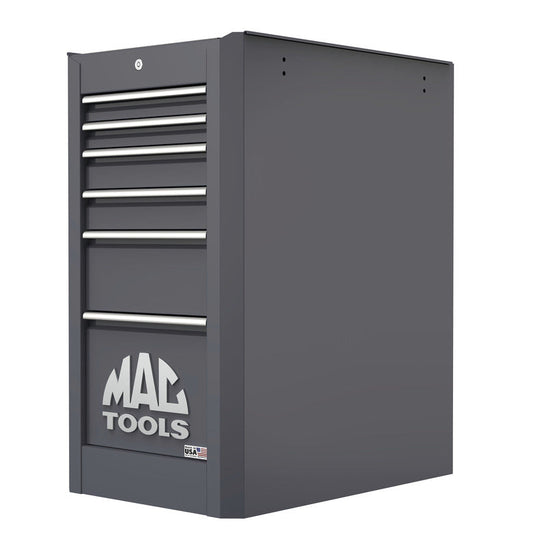 Macsimizer® 6-Drawer Side Box with PowerTech™ Drawer - Carbon Gray