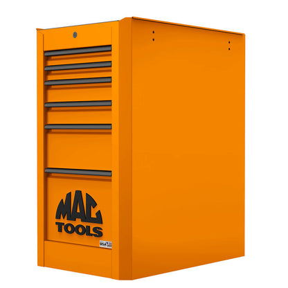 Macsimizer® 6-Drawer Side Box with PowerTech™ Drawer - Fireball Orange