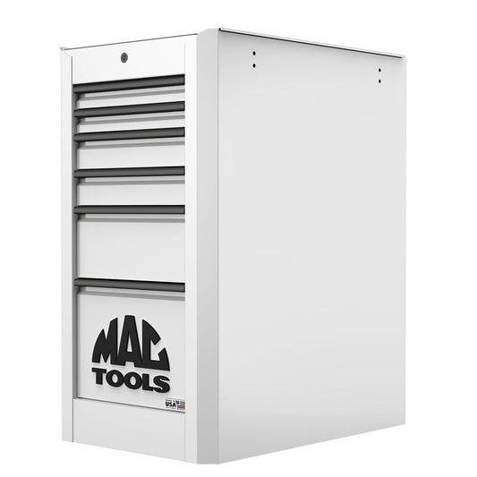 Macsimizer® 6-Drawer Side Box with PowerTech™ Drawer - Titanium White