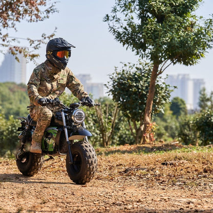 MotoTec 60v 1500w Electric Powered Mini Bike Lithium Black