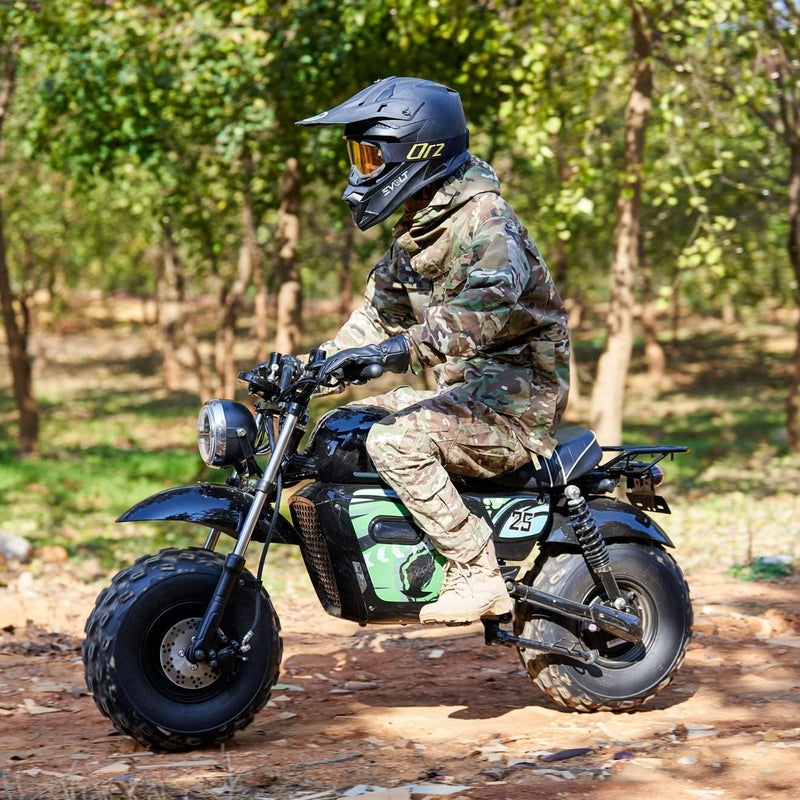 MotoTec 60v 1500w Electric Powered Mini Bike Lithium Black