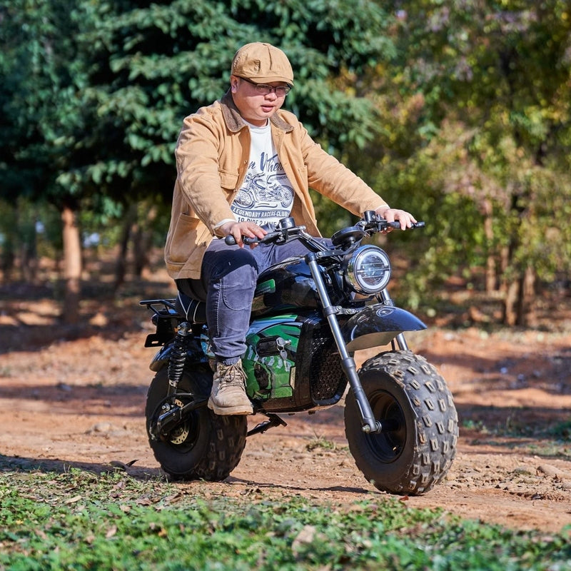 MotoTec 60v 1500w Electric Powered Mini Bike Lithium Black