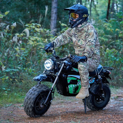 MotoTec 60v 1500w Electric Powered Mini Bike Lithium Black