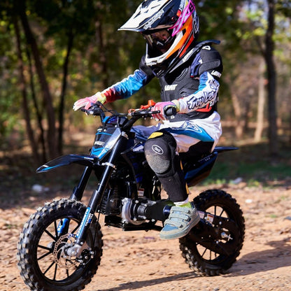 MotoTec Thunder 50cc 2-Stroke Kids Gas Dirt Bike