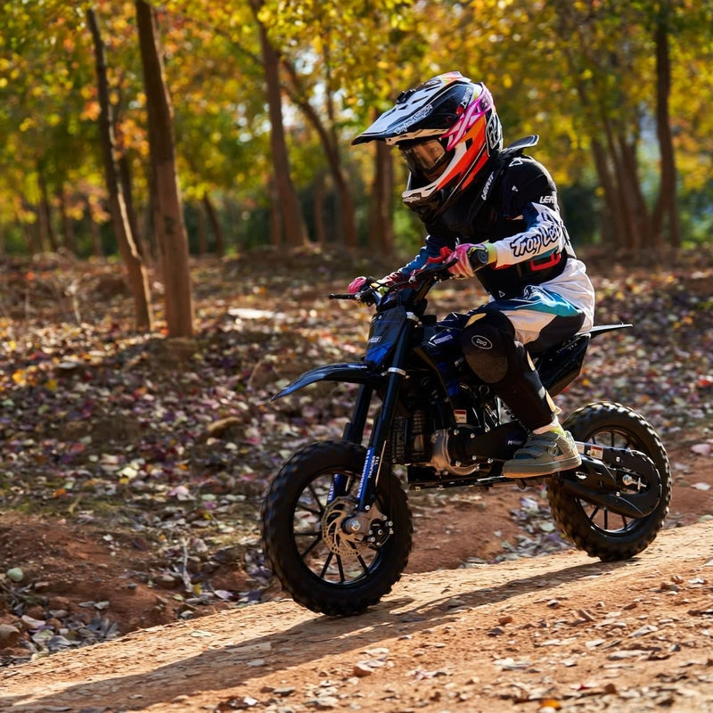 MotoTec Thunder 50cc 2-Stroke Kids Gas Dirt Bike