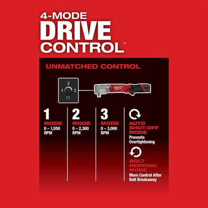 Milwaukee 2565P-20 M12 FUEL 1/2" Right Angle Impact Wrench w/ Pin Detent (Bare Tool)