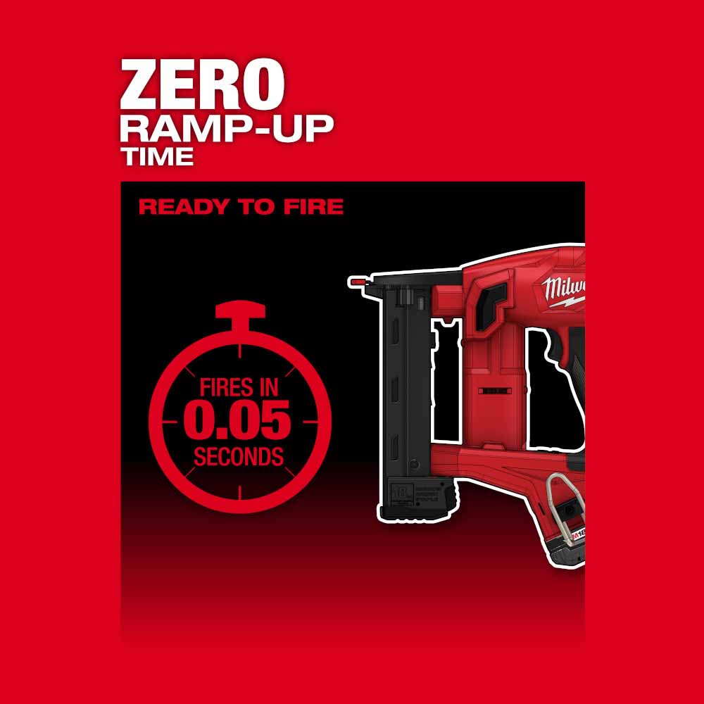 Milwaukee 2749-21CT M18 FUEL 18GA 1/4" NARROW CROWN STAPLER- 1 Battery CP2.0 Kit