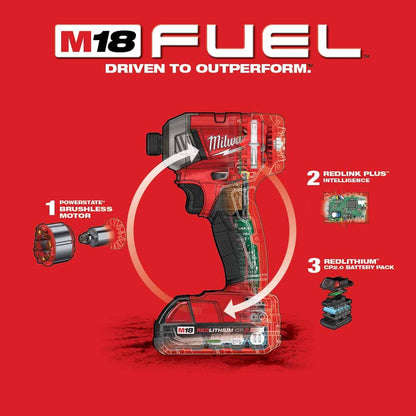 Milwaukee 2760-22CT M18 FUEL SURGE 1/4" Hex Hydraulic Driver Kit