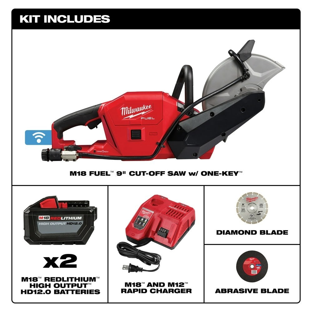 Milwaukee 2786-22HD M18 FUEL 9" Cut-Off Saw w/ ONE-KEY