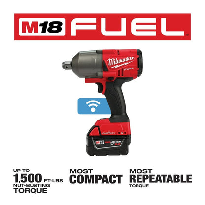 Milwaukee 2864-22 M18 FUEL ONE-KEY High Torque Impact Wrench 3/4" Friction Ring Kit