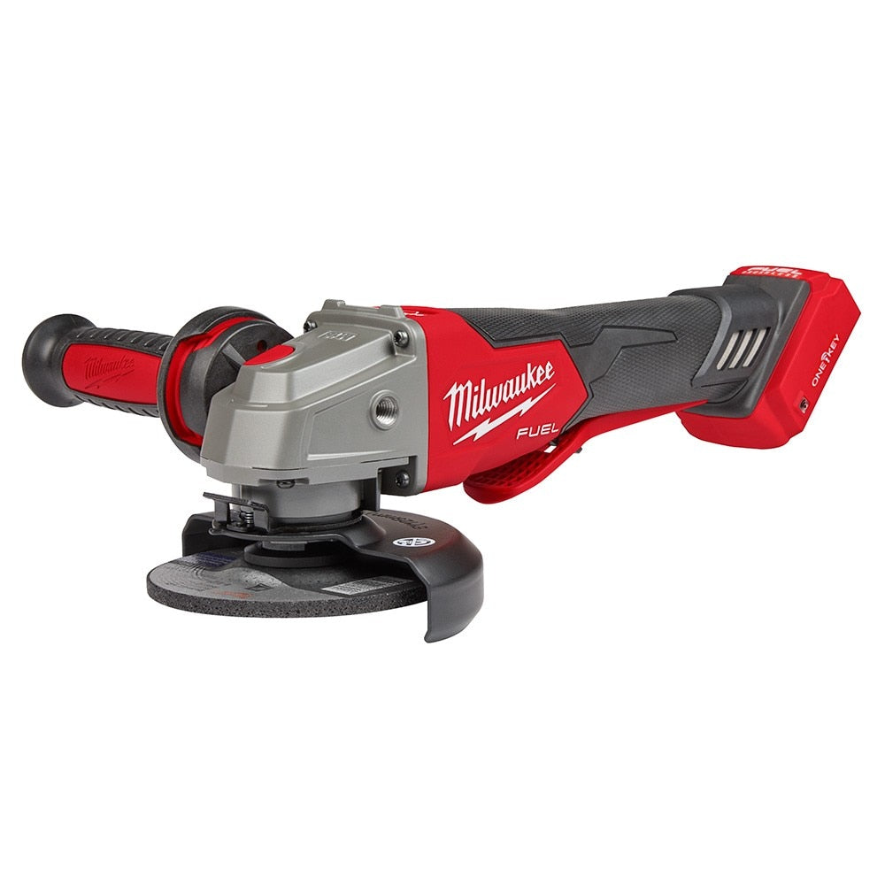 Milwaukee 2882-20 M18 FUEL™ 4-1/2" / 5" Braking Grinder w/ ONE-KEY™  Paddle Switch, No-Lock