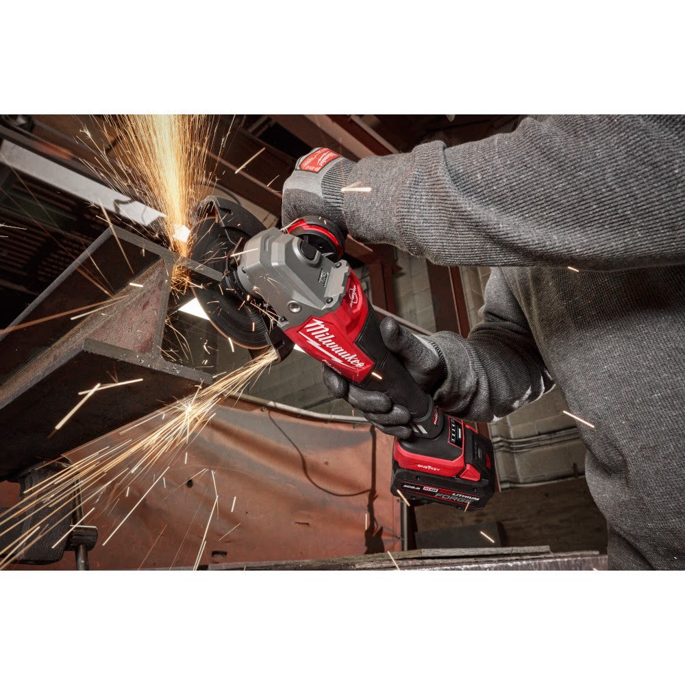Milwaukee 3672-20 M18 FUEL 4-1/2"-6" Variable Speed Braking Grinder, Paddle Switch w/ ONE-KEY