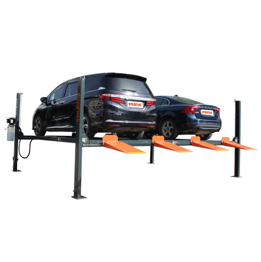 Stratus 4 Post 9k lbs Manual Release Double Parking Car Lift SAE-P49D