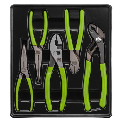 5-PC. Combo C.S.T. Pliers Set HI-VIZ Green