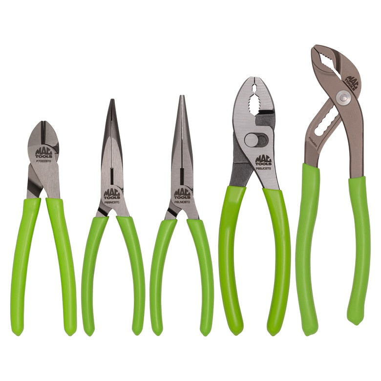 5-PC. Combo C.S.T. Pliers Set HI-VIZ Green