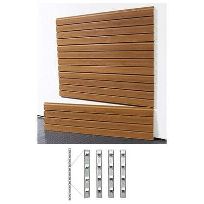 StoreWall | 4′ Standard Duty Slatwall (4 pcs) + Installstrips