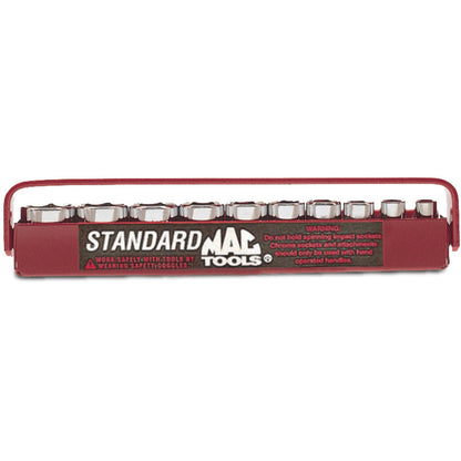 10-PC. 1/4" Drive SAE Socket Set - 6-PT.