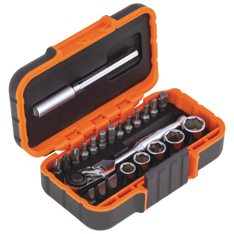 23-PC. 1/4" Drive Metric Precision Torque Micro Set - Hi-Vis Orange