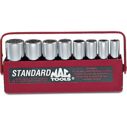 8-PC. 1/4" Drive SAE Deep Socket Set - 6-PT.