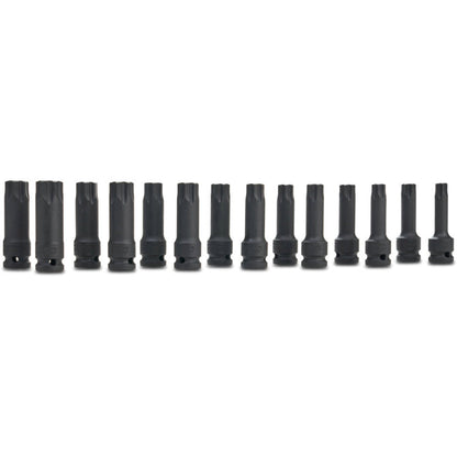 14-PC. 1/2" Drive R.B.R.T.™ Long Metric/SAE Impact Hex Set