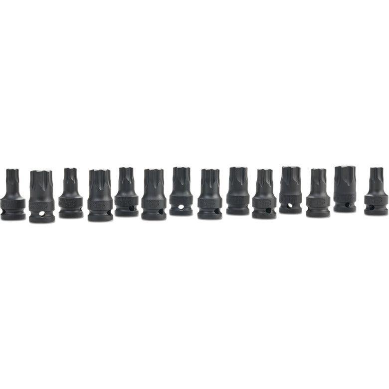 14-PC. 1/2" Drive R.B.R.T. Metric/SAE Impact Hex Drivers
