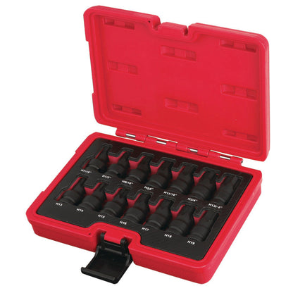 14-PC. 1/2" Drive R.B.R.T. Metric/SAE Impact Hex Drivers
