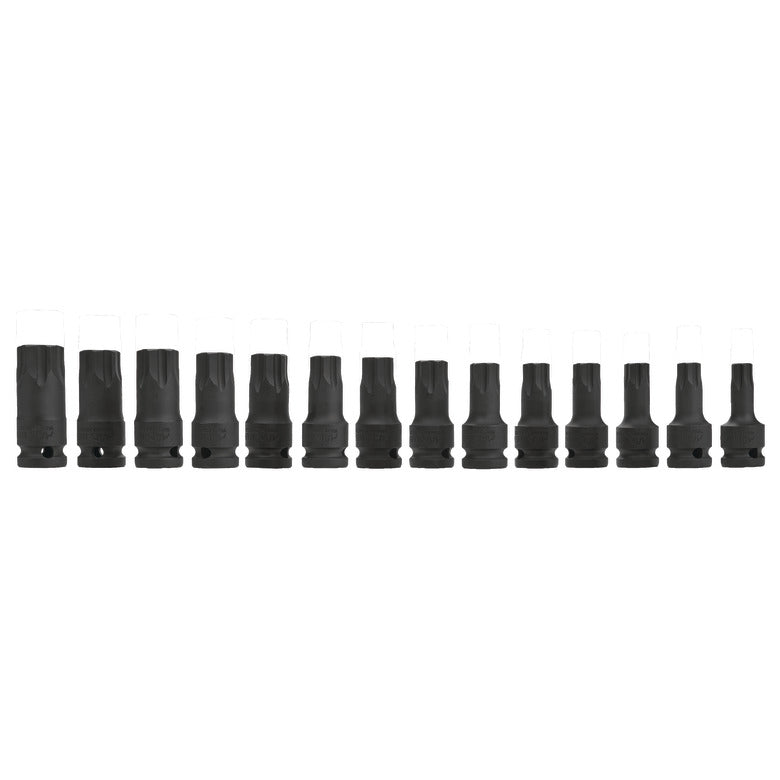 14-PC. 1/2" Drive R.B.R.T. Metric/SAE Impact Hex Drivers