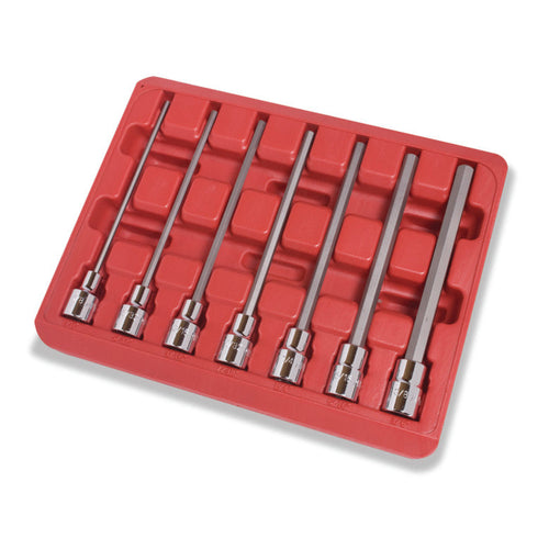 7-PC. 3/8" Drive SAE Long Hex Driver Set