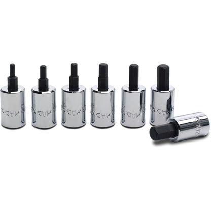 7-PC. 3/8" Drive SAE Short Hex Driver Set