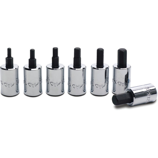 7-PC. 3/8" Drive SAE Short Hex Driver Set