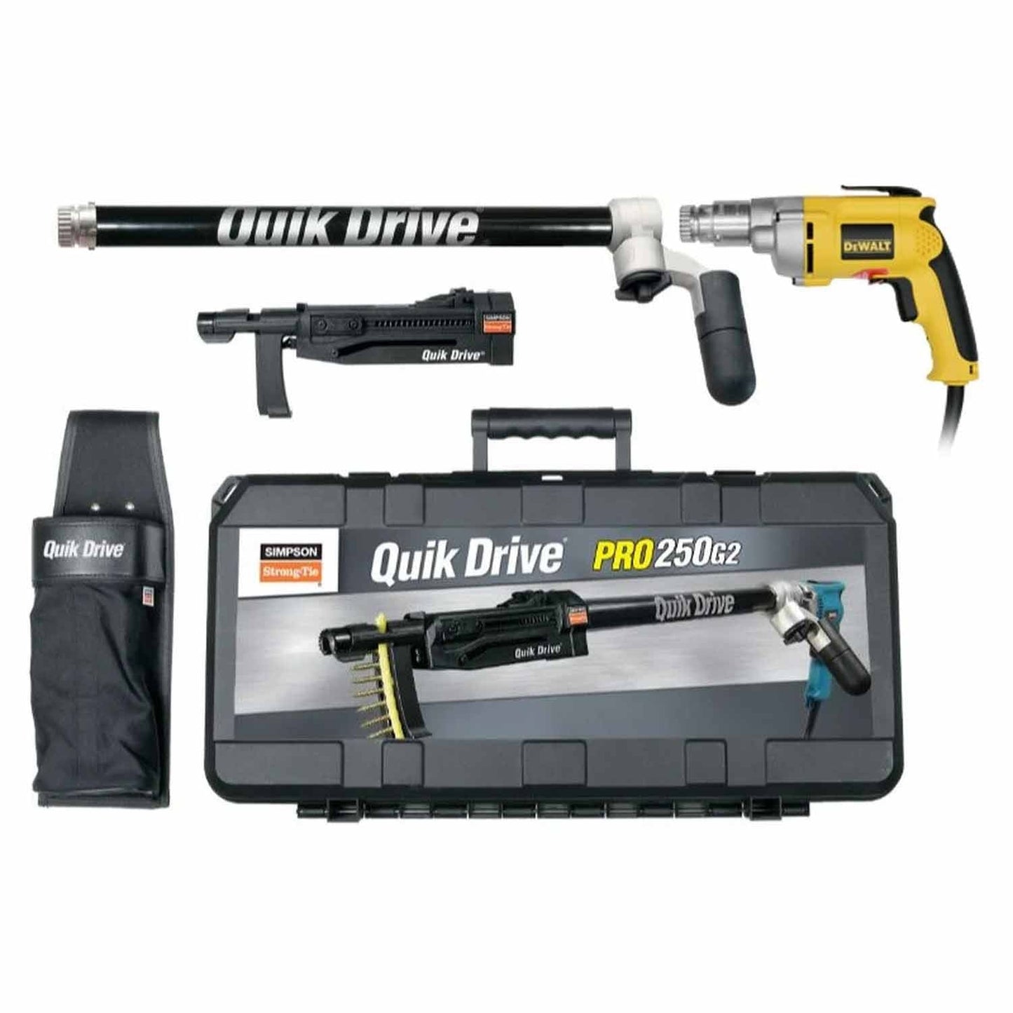 Simpson Strong-Tie PRO250G2D25K Quik Drive PRO250G2 Subfloor System w/ DeWalt 2500 RPM Motor